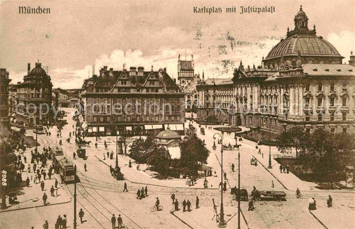 Strassenbahn Muenchen Karlsplatz Justizpalast