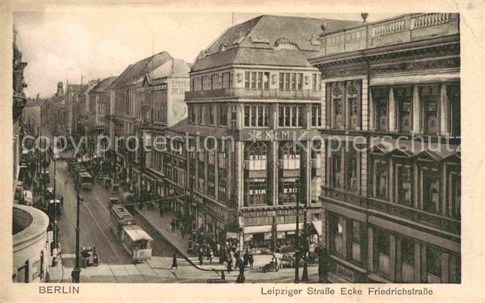 Strassenbahn Berlin Leipziger Stracke Ecke Friedrichstrasse