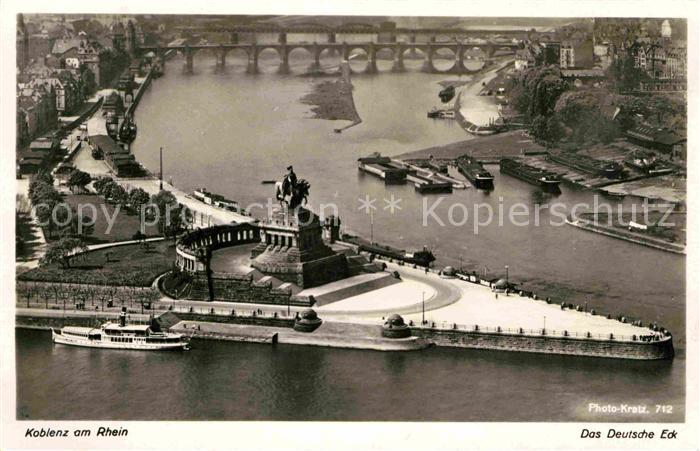 Foto Kratz Nr. 712 Koblenz Deutsches Eck