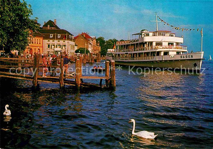 Motorschiffe MS Baden Überlingen am Bodensee Hafenpa