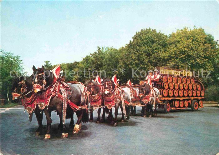 Bier Sechser-Gespann Henninger-Braeu Frankfurt am Main