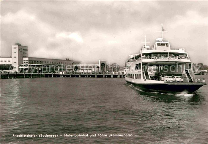 Faehre Ferry Bac Traghetto-- Romanshorn Hafenbahnhof Friedrichshafen