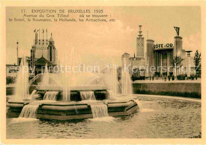 Exposition Internationale Bruxelles 1935 Avenue du Gros Tilleul