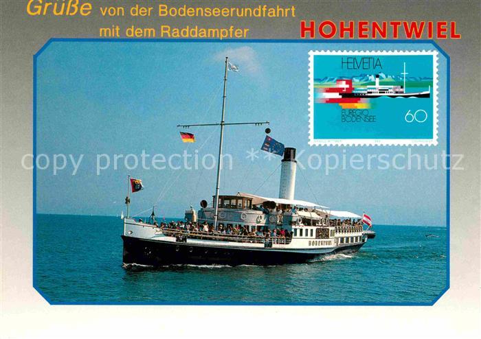 Dampfer Seitenrad Hohentwiel Bodensee