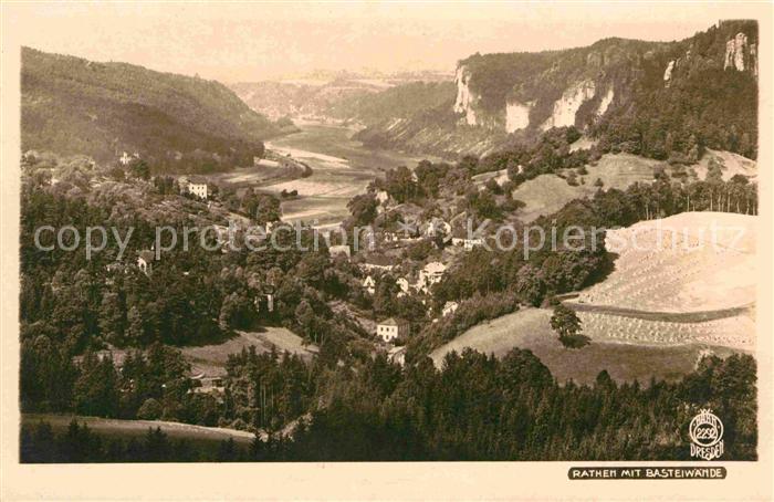 Foto Hahn Nr. 2292 Rathen Basteiwände