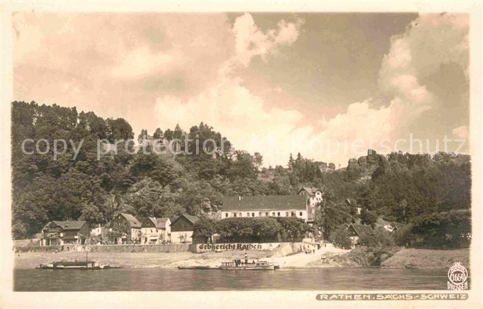 Foto Hahn Nr. 1659 Rathen Hotel Erbgericht