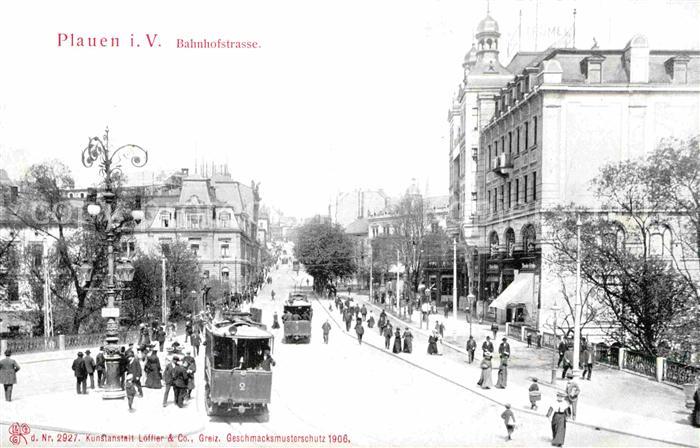 Strassenbahn Plauen Vogtland Bahnhofstrasse