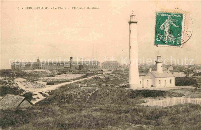Leuchtturm Lighthouse Berck-Plage Phare Hopital Maritime