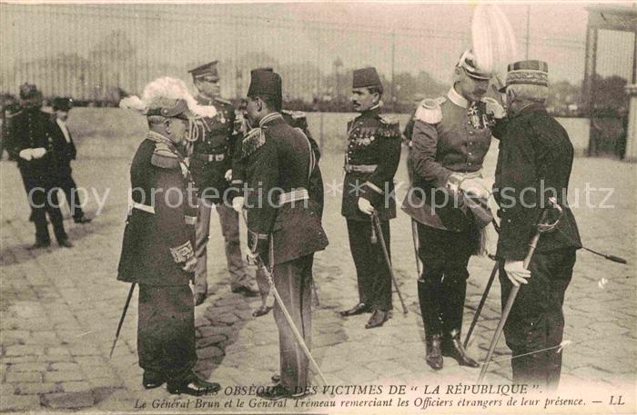 Militaria Frankreich General Brun General Tremeau Paris