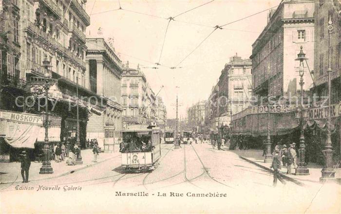 Strassenbahn Marseille Rue Cannebiere