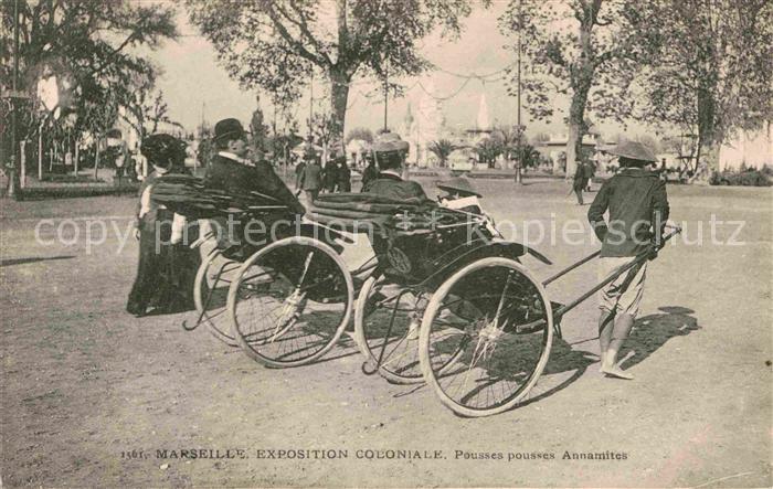 Exposition Coloniale Marseille 1906 Pousses-Pousses Annamites