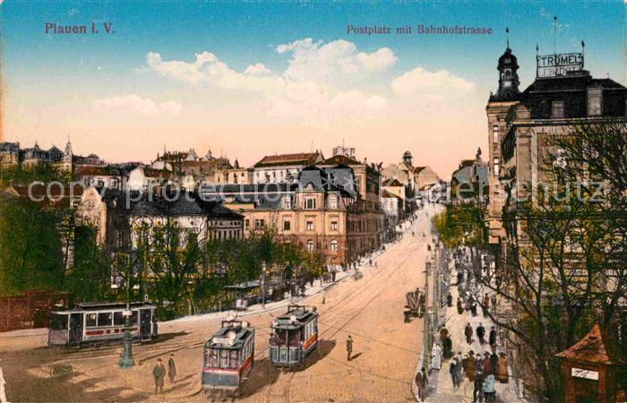 Strassenbahn Plauen Vogtland Postplatz Bahnhofstrass