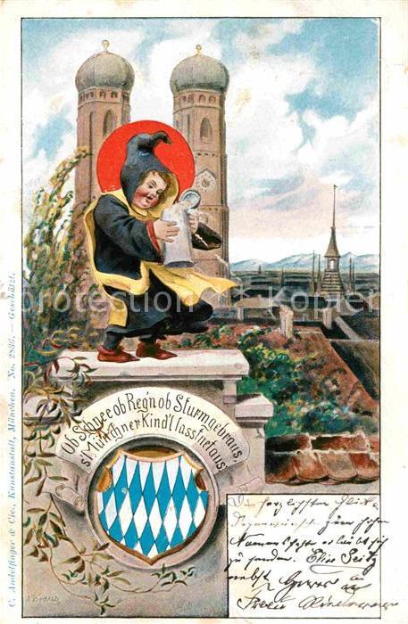 Muenchner Kindl Muenchen Frauenkirche