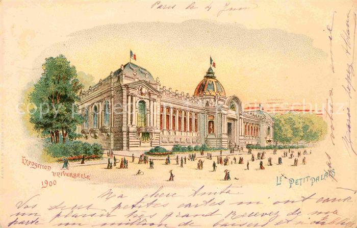 Exposition Universelle Paris 1900 Petit Palais Litho