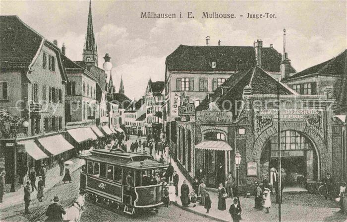 Strassenbahn Mulhouse Junge-Tor