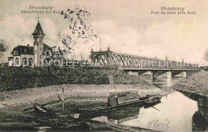 Bruecken Bridges Ponts Strasbourg Pont du Rhin pres Kehl