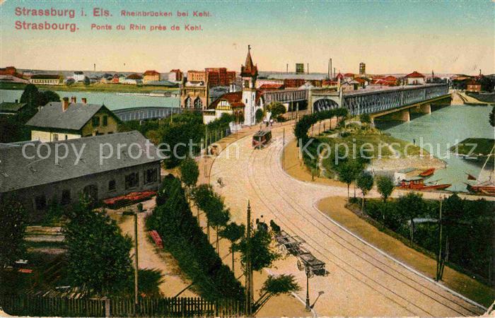 Bruecken Bridges Ponts Strasbourg Ponts du Rhin pres Kehl