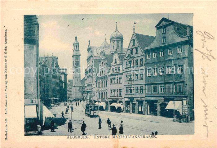 Strassenbahn Augsburg Untere Maximilianstrasse