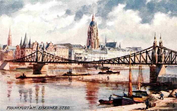 Verlag Tucks Oilette Nr. 617 B Frankfurt am Main Eiserner Steg C