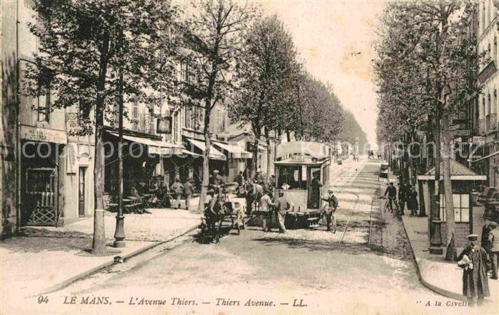 Strassenbahn Le Mans Avenue Thiers