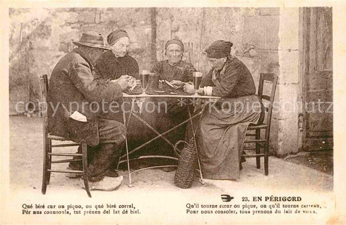 Kartenspiel-Postkarte Perigord France