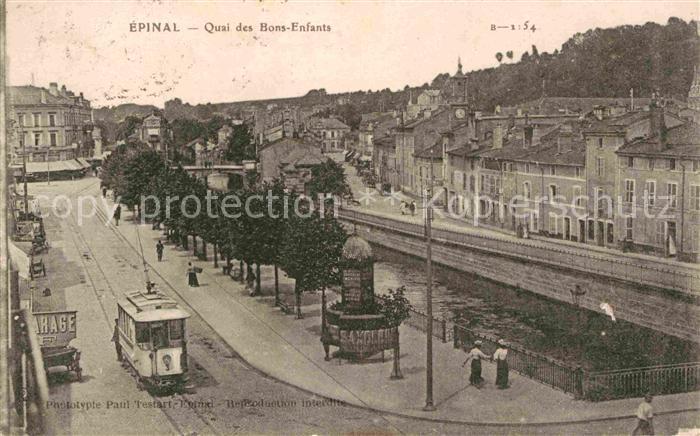 Strassenbahn Epinal Quai des Bons-Enfants