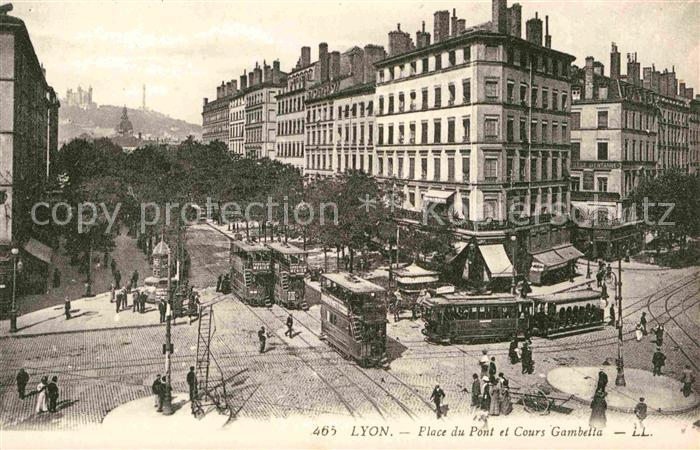 Strassenbahn Lyon Place du Pont Cours Gambetta