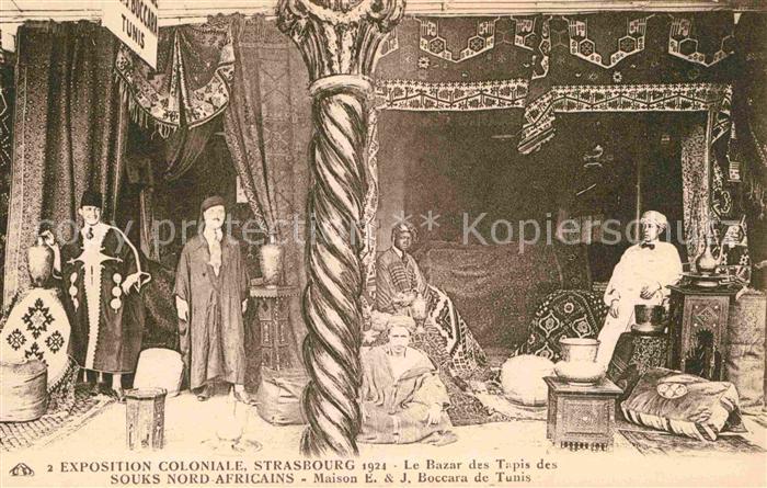 Exposition Coloniale Strasbourg 1924 Bazar des Tapis Souks Nord-Africains Boccar