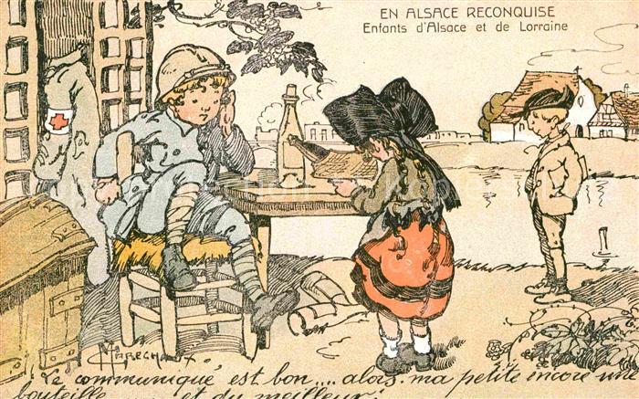 Trachten Alsace Enfants d_Alsace et de Lorraine Künstle