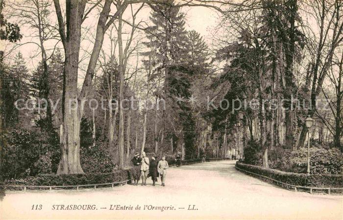 Strassburg Elsass Entree Orangerie