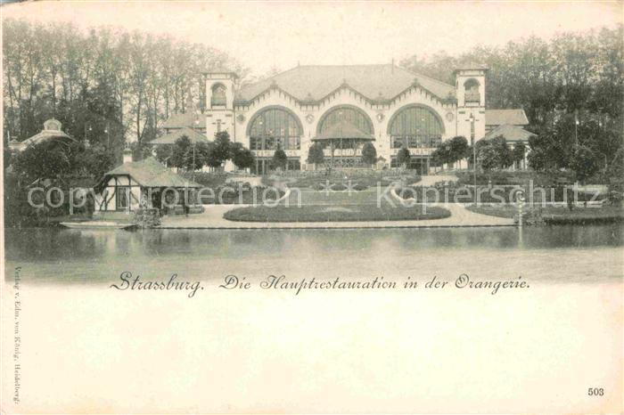 Strassburg Elsass Hauptrestauration Orangerie