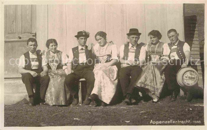 Trachten Schweiz Appenzell 1908