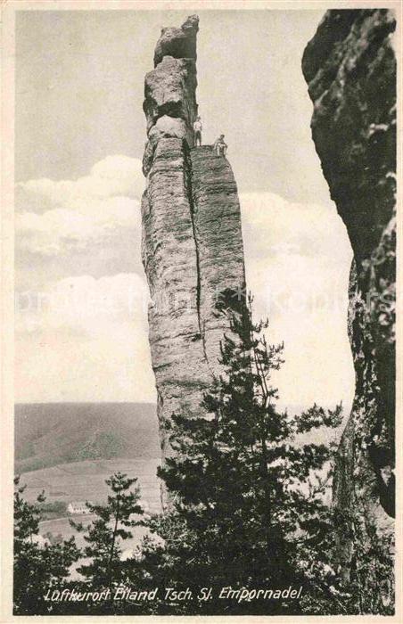 Klettern Bergsteigen Eiland Tschechien Empornadel