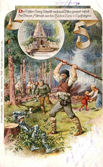 Sagen Maerchen Befreiung Prinz Albrecht Köhler Georg S