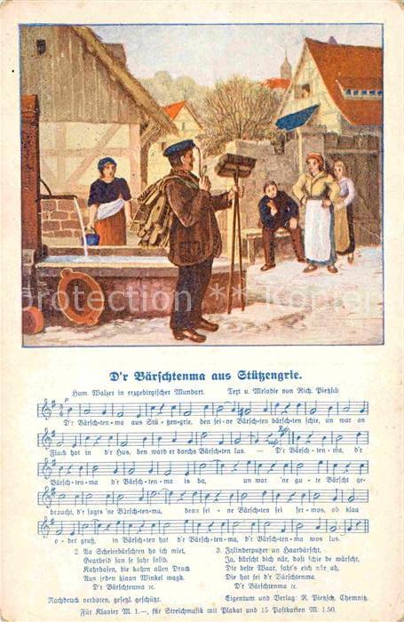 Liederkarte d r Baerschtenma aus Stuetzengrie
