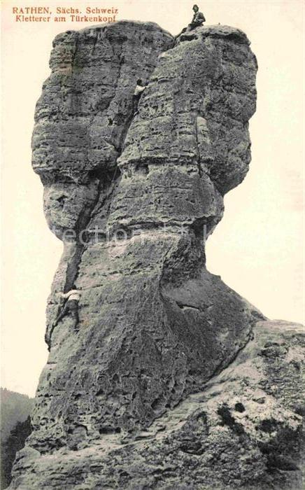 Klettern Bergsteigen Rathen Tuerkenkopf