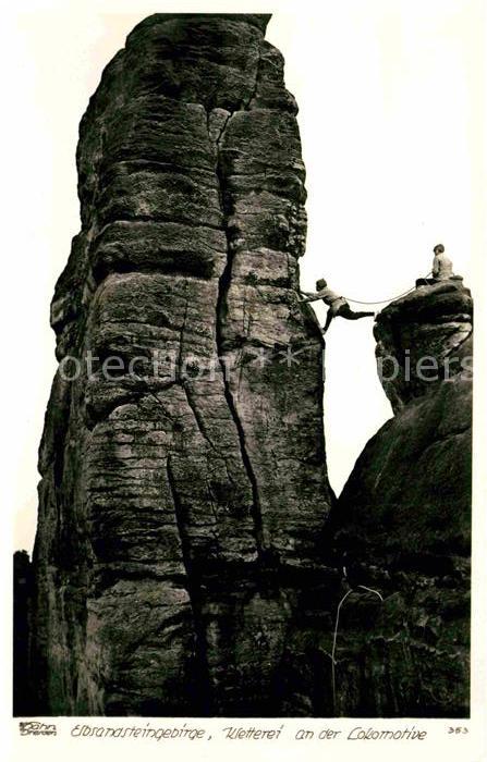 Foto Hahn Nr. 353 Elbsandsteingebirge Kletterei Lokom