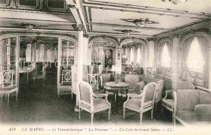 Schiffe Ships Navires Transatlantique La Provence Coin du Gra