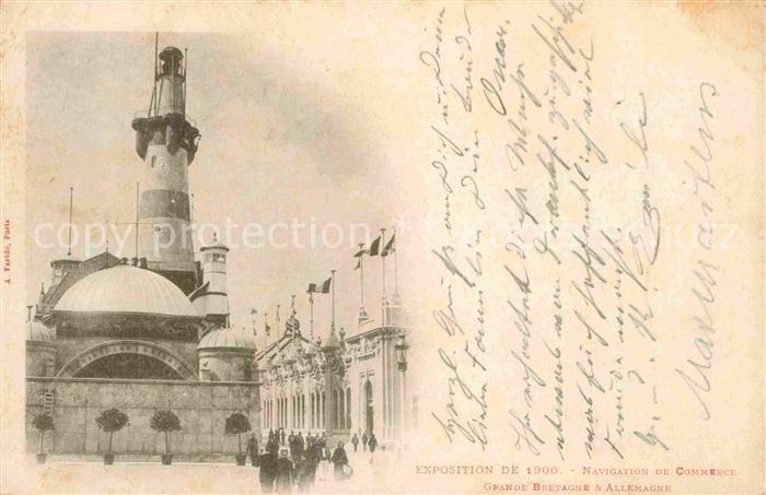 Exposition Universelle Paris 1900 Navigation de Commerce Grande Bretagne Allemag