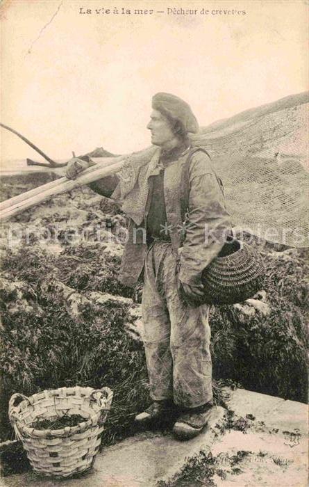 Fischerei Pecheur de Crevettes