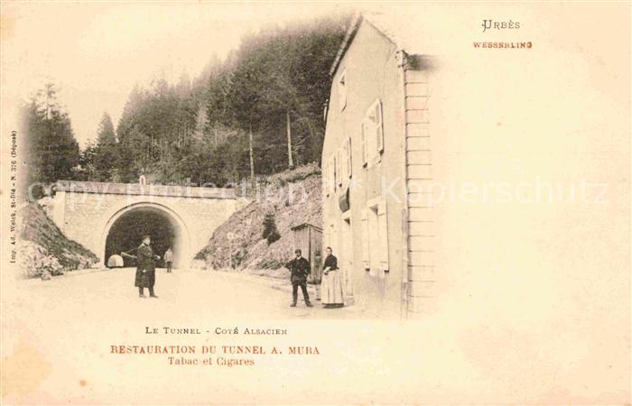 Zoll Grenze Douane Tunnel Cote Alsacien Urbes Wesserling