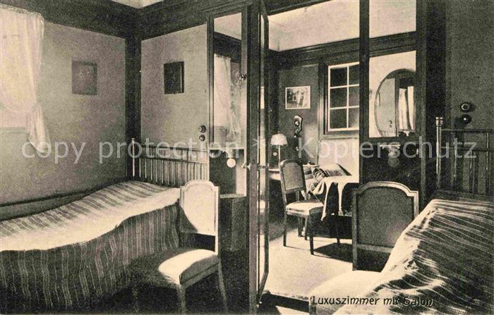 Schiffe Ships Navires Luxuszimmer mit Salon