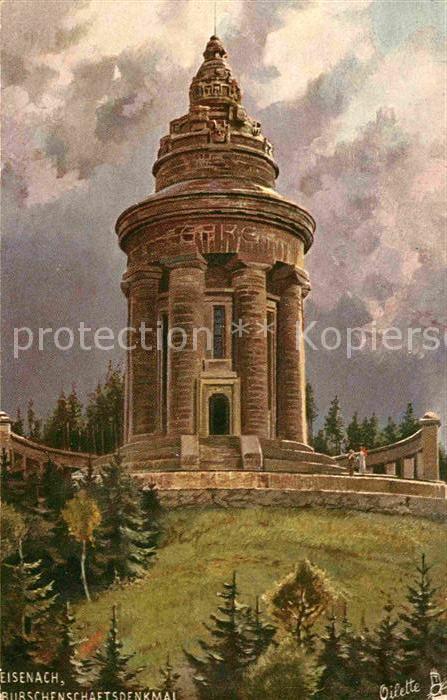 Verlag Tucks Oilette Nr. 171 B Eisenach Burschenschaftsdenkmal