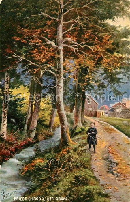 Verlag Tucks Oilette Nr. 650 B Friedrichroda Der Grund