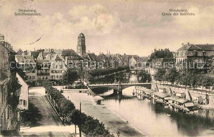 Strassburg Elsass Schiffleutstaden Quais des Bateliers
