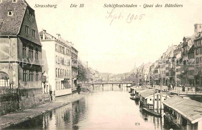 Strassburg Elsass Schiffleutstaden Quai des Bateliers