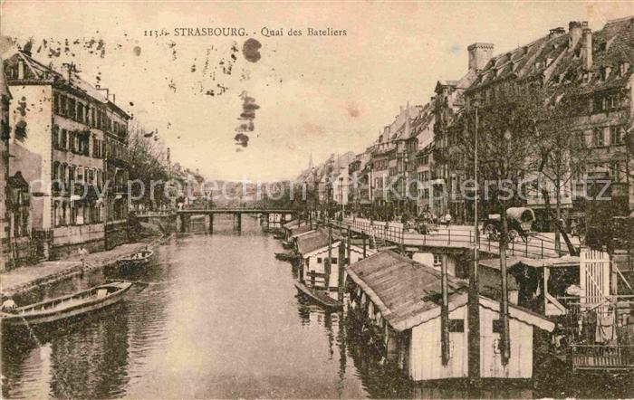 Strasbourg Alsace Quai des Bateliers