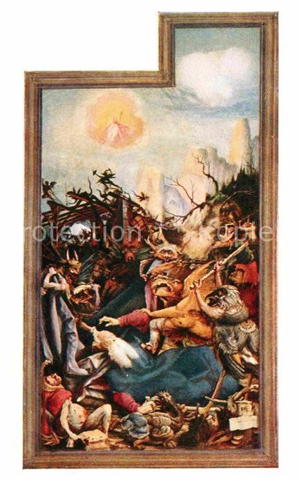 Kuenstlerkarte Mathias Grunewald Tentation de Saint An