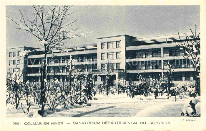 Colmar Haut Rhin Elsass Hiver Sanatorium Departemental du Haut-