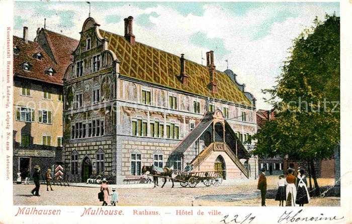 Mulhouse Muehlhausen Rathaus Hotel de Ville
